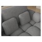 Canapé d'angle convertible en tissu bouclette gris foncé 3-4 places, CORSO, angle gauche Canapé d'angle convertible en tissu bouclette gris foncé 3-4 places, CORSO, angle gauche