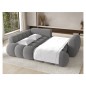 Canapé d'angle convertible en tissu bouclette gris foncé 3-4 places, CORSO, angle gauche Canapé d'angle convertible en tissu bouclette gris foncé 3-4 places, CORSO, angle gauche