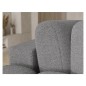 Canapé d'angle convertible en tissu bouclette gris foncé 3-4 places, CORSO, angle gauche Canapé d'angle convertible en tissu bouclette gris foncé 3-4 places, CORSO, angle gauche