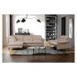 Canapé d'angle convertible en cuir italien luxe 4-5 places, BAROLO, coffre, beige, angle gauche Canapé d'angle convertible en cuir italien luxe 4-5 places, BAROLO, coffre, beige, angle gauche