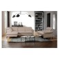 Canapé d'angle convertible en cuir italien luxe 4-5 places, BAROLO, coffre, beige, angle gauche Canapé d'angle convertible en cuir italien luxe 4-5 places, BAROLO, coffre, beige, angle gauche
