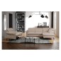 Canapé d'angle convertible en cuir italien luxe 4-5 places, BAROLO, coffre, beige, angle droit Canapé d'angle convertible en cuir italien luxe 4-5 places, BAROLO, coffre, beige, angle droit