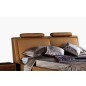 Lit en cuir italien de luxe LIVOURNE 160x200, marron Lit en cuir italien de luxe LIVOURNE 160x200, marron