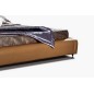 Lit en cuir italien de luxe LIVOURNE 160x200, marron Lit en cuir italien de luxe LIVOURNE 160x200, marron