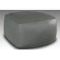 Grand pouf en simili cuir Magnum, gris clair Grand pouf en simili cuir Magnum, gris clair
