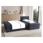 copie de Canapé d'angle convertible - GINI - en velours côtelé 3/4 places, anthracite, réversible copie de Canapé d'angle convertible - GINI - en velours côtelé 3/4 places, anthracite, réversible