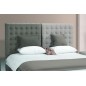 Lit en cuir italien de luxe DUO, gris clair et gris foncé avec 2 chevets ILMA, 140x190 Lit en cuir italien de luxe DUO, gris clair et gris foncé avec 2 chevets ILMA, 140x190