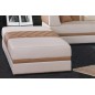 Grand pouf banquette modèle RIVA en cuir italien, Personnalisé Grand pouf banquette modèle RIVA en cuir italien, Personnalisé