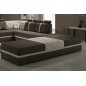 Grand pouf banquette modèle RIVA en cuir italien, Personnalisé Grand pouf banquette modèle RIVA en cuir italien, Personnalisé
