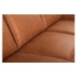 Canapé d'angle convertible cuir italien luxe cognac 4 places, ALAN, coffre, angle gauche Canapé d'angle convertible cuir italien luxe cognac 4 places, ALAN, coffre, angle gauche