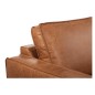Canapé d'angle convertible cuir italien luxe cognac 4 places, ALAN, coffre, angle droit Canapé d'angle convertible cuir italien luxe cognac 4 places, ALAN, coffre, angle droit