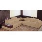 Canapé d'angle en 100% cuir italien 5/6 places SAN FRANCISCO, beige, angle droit Canapé d'angle en 100% cuir italien 5/6 places SAN FRANCISCO, beige, angle droit