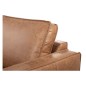 Canapé d'angle convertible cuir italien luxe cuivre 4 places, ALAN, coffre, angle droit Canapé d'angle convertible cuir italien luxe cuivre 4 places, ALAN, coffre, angle droit