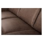 Canapé d'angle convertible cuir italien luxe chocolat 4 places, ALAN, coffre, angle droit Canapé d'angle convertible cuir italien luxe chocolat 4 places, ALAN, coffre, angle droit
