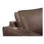Canapé d'angle convertible cuir italien luxe chocolat 4 places, ALAN, coffre, angle droit Canapé d'angle convertible cuir italien luxe chocolat 4 places, ALAN, coffre, angle droit