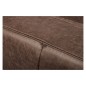 Canapé d'angle convertible cuir italien luxe chocolat 4 places, ALAN, coffre, angle droit Canapé d'angle convertible cuir italien luxe chocolat 4 places, ALAN, coffre, angle droit