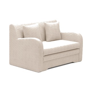 Joli canapé convertible avec rangement en velours bleu foncé, ariel, 2 places - Mobilier Privé