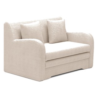 Joli canapé convertible avec rangement en velours bleu foncé, ariel, 2 places - Mobilier Privé