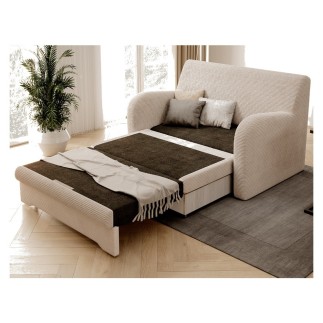 Joli canapé convertible avec rangement en velours bleu foncé, ariel, 2 places - Mobilier Privé