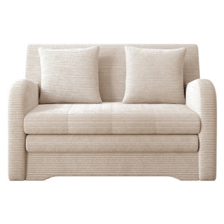 Joli canapé convertible avec rangement en velours bleu foncé, ariel, 2 places - Mobilier Privé