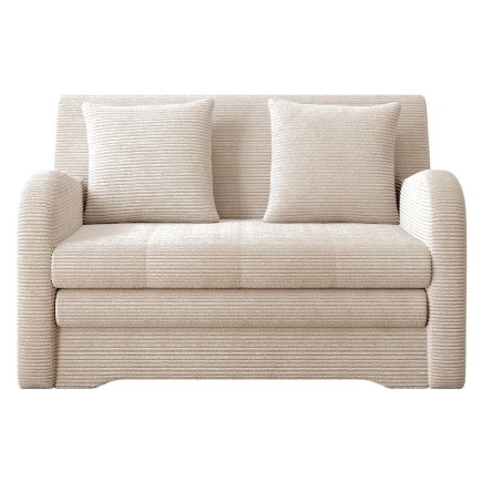 Joli canapé convertible avec rangement en velours bleu foncé, ariel, 2 places - Mobilier Privé