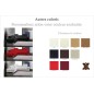 Canapé d'angle en cuir italien 5 places HELIOS, personnalisé, angle gauche