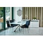 Lot de 4 chaises ASTRIA en cuir artificiel, noir Lot de 4 chaises ASTRIA en cuir artificiel, noir