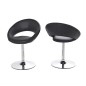 Lot de 2 chaises design noires, PLAZZA Lot de 2 chaises design noires, PLAZZA