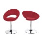 Lot de 2 chaises design rouges, PLAZZA Lot de 2 chaises design rouges, PLAZZA