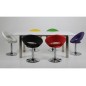 Lot de 2 chaises design rouges, PLAZZA Lot de 2 chaises design rouges, PLAZZA
