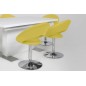 Lot de 2 chaises design jaunes, PLAZZA Lot de 2 chaises design jaunes, PLAZZA