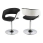 Chaise design bicolore noir et blanc, GRETA Chaise design bicolore noir et blanc, GRETA