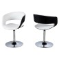 Chaise design bicolore blanc devant et noir arrière, GRETA Chaise design bicolore blanc devant et noir arrière, GRETA