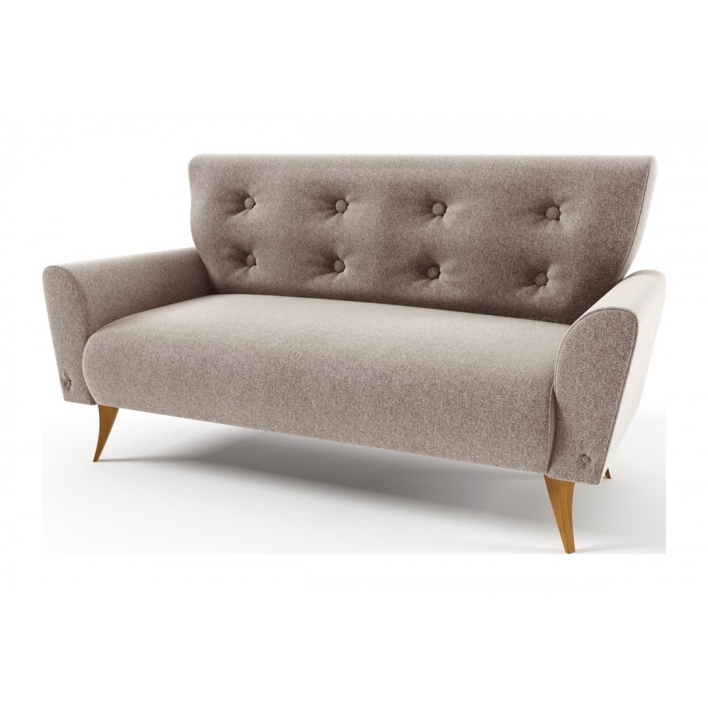 Canapé 2 places en tissu de qualité LACINI, beige Canapé 2 places en tissu de qualité LACINI, beige