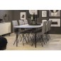 Lot de 2 chaises design tissu gris, BLING, Gris clair Lot de 2 chaises design tissu gris, BLING, Gris clair