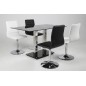 Lot de 2 chaises PIKETI en simili cuir, blanc Lot de 2 chaises PIKETI en simili cuir, blanc