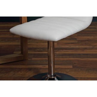 Lot de 2 chaises PIKETI en simili cuir, blanc