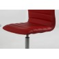 Lot de 2 chaises PIKETI en simili cuir, rouge