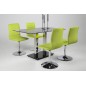 Lot de 2 chaises PIKETI en simili cuir, vert Lot de 2 chaises PIKETI en simili cuir, vert