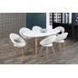 Lot de 2 chaises PLAISANCE en simili cuir, blanc Lot de 2 chaises PLAISANCE en simili cuir, blanc