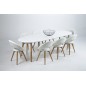 Lot de 2 chaises PLAISANCE en simili cuir, blanc Lot de 2 chaises PLAISANCE en simili cuir, blanc