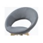 Lot de 2 chaises PLAISANCE en tissu, gris Lot de 2 chaises PLAISANCE en tissu, gris