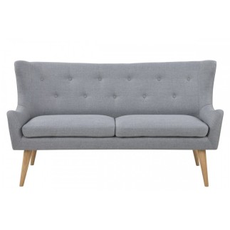 Canapé 3 places en tissu de qualité KASTEL, gris