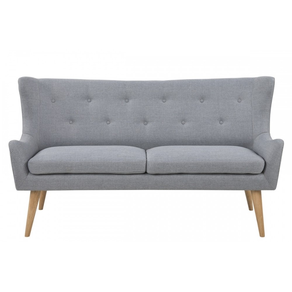Canapé 3 places en tissu de qualité KASTEL, gris Canapé 3 places en tissu de qualité KASTEL, gris