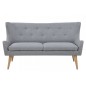 Canapé 3 places en tissu de qualité KASTEL, gris Canapé 3 places en tissu de qualité KASTEL, gris