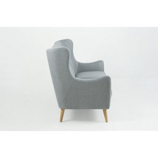 Canapé 3 places en tissu de qualité KASTEL, gris