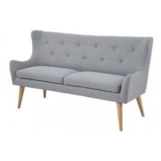 Canapé 3 places en tissu de qualité KASTEL, gris