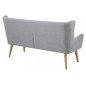 Canapé 3 places en tissu de qualité KASTEL, gris Canapé 3 places en tissu de qualité KASTEL, gris