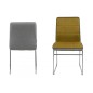 Lot de 4 chaises COSTI, avant curry et arrière gris clair Lot de 4 chaises COSTI, avant curry et arrière gris clair