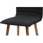Lot de 2 chaises design tissu gris foncé, KENZI Lot de 2 chaises design tissu gris foncé, KENZI